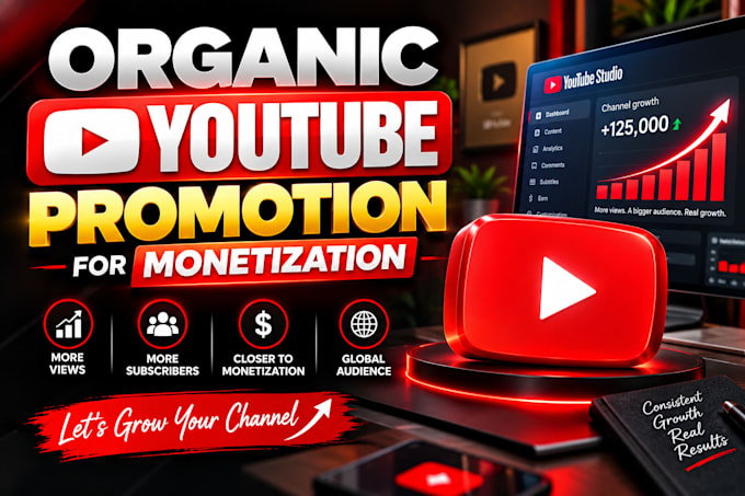 do organic youtube promotion for monetization