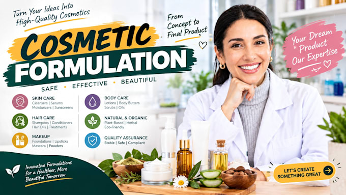 develop compliant cosmetic formulas for your beauty brand