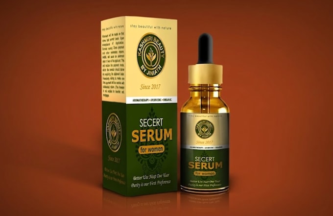design luxury product packaging, box and label design