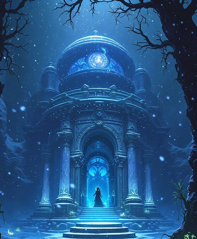 create a stunning magic fantasy book cover