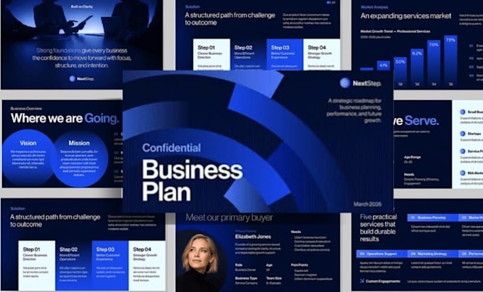 design a business proposal presentation, sales deck, company presentation