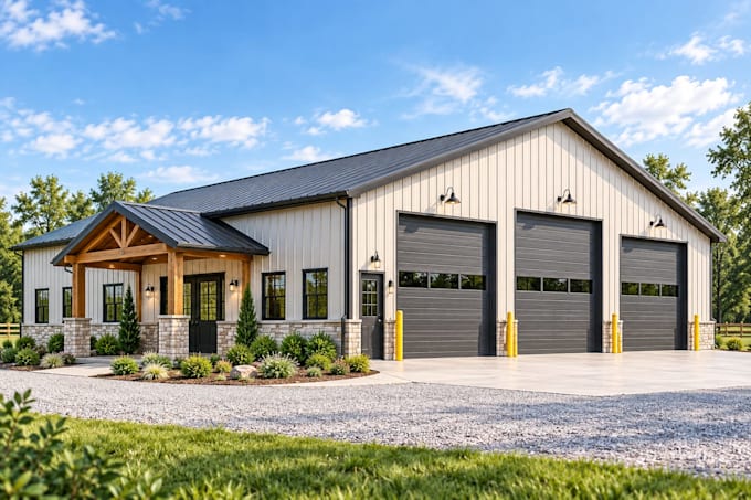 create custom barndominium plans, pole barns and metal building plans
