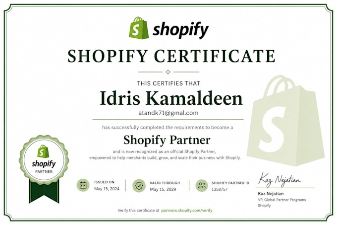 design a shopify store