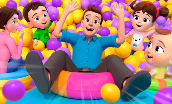 create kids learning video, animation for kids