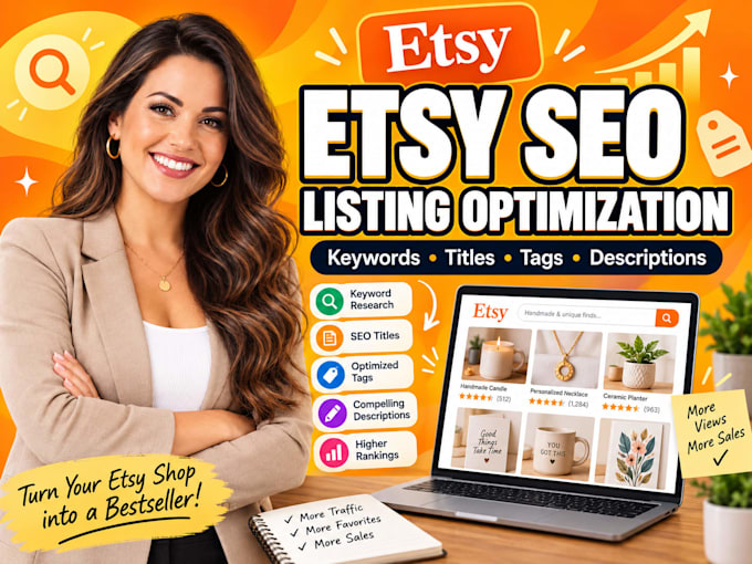 optimize your etsy listings with SEO keywords and tags