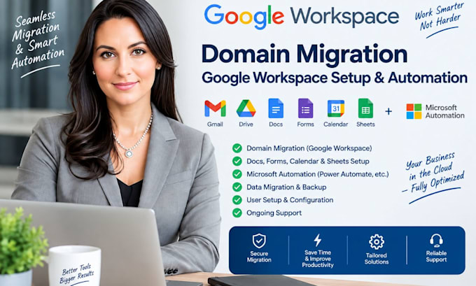 google domain migration workspace docs form calender sheet microsoft automation