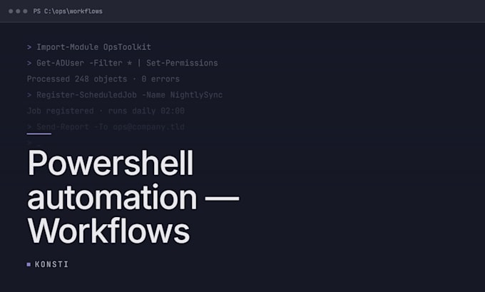 automate your workflows with powershell scripts