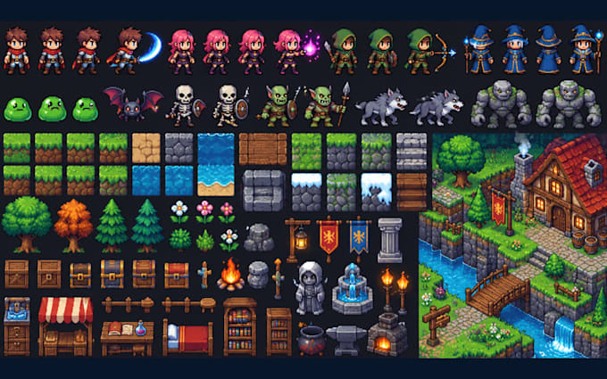 do pixel game art