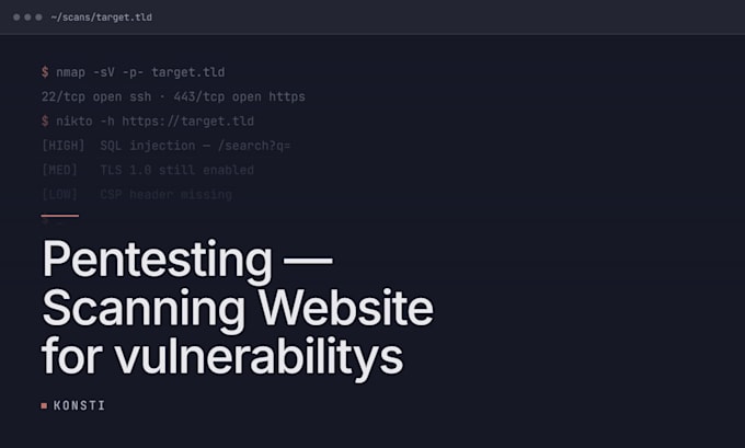 scan your website for security vulnerabilities