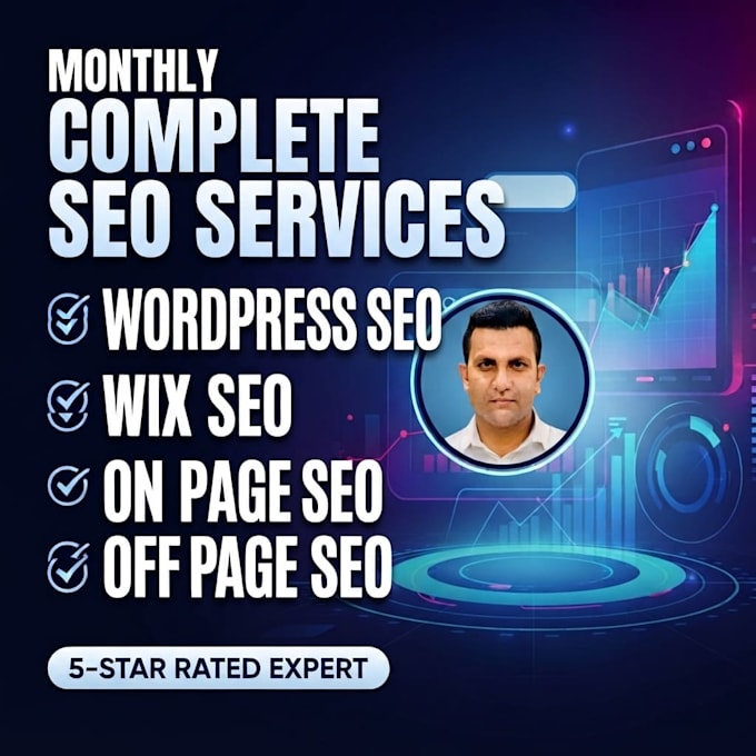 do complete monthly SEO service for wordpress and wix website optimization