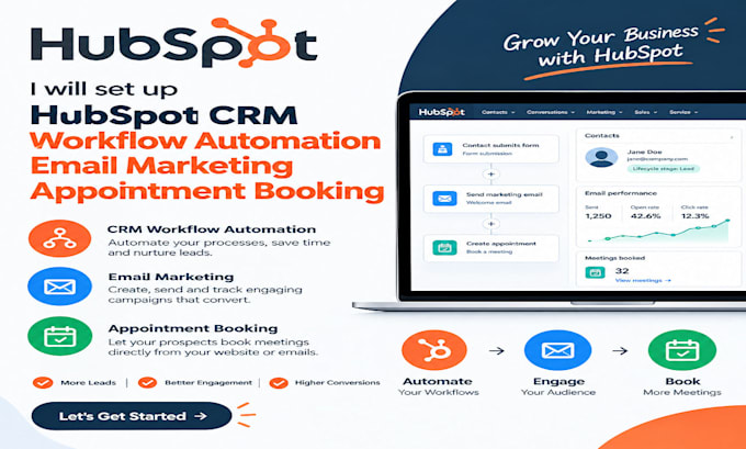 do hubspot CRM setup, hubspot optimization, hubspot implementation, management