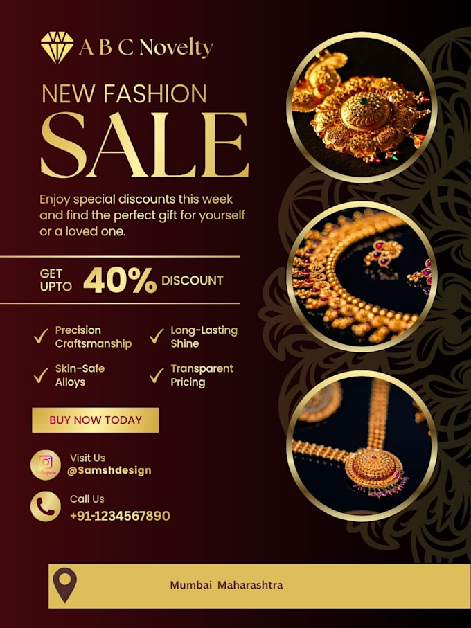 design elegant social media posts and sale banners