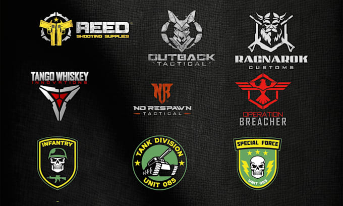 design custom military tactical army logo design