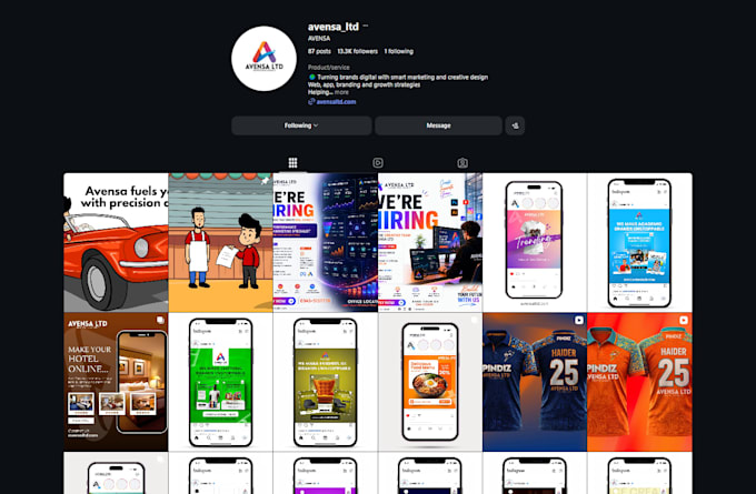 make social media posts for your company