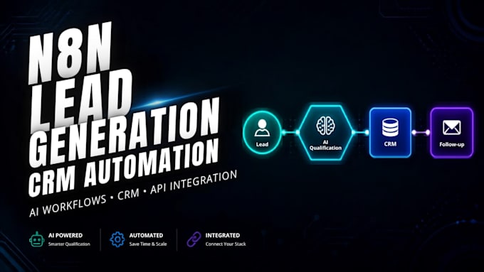create n8n workflows for lead generation and CRM automation