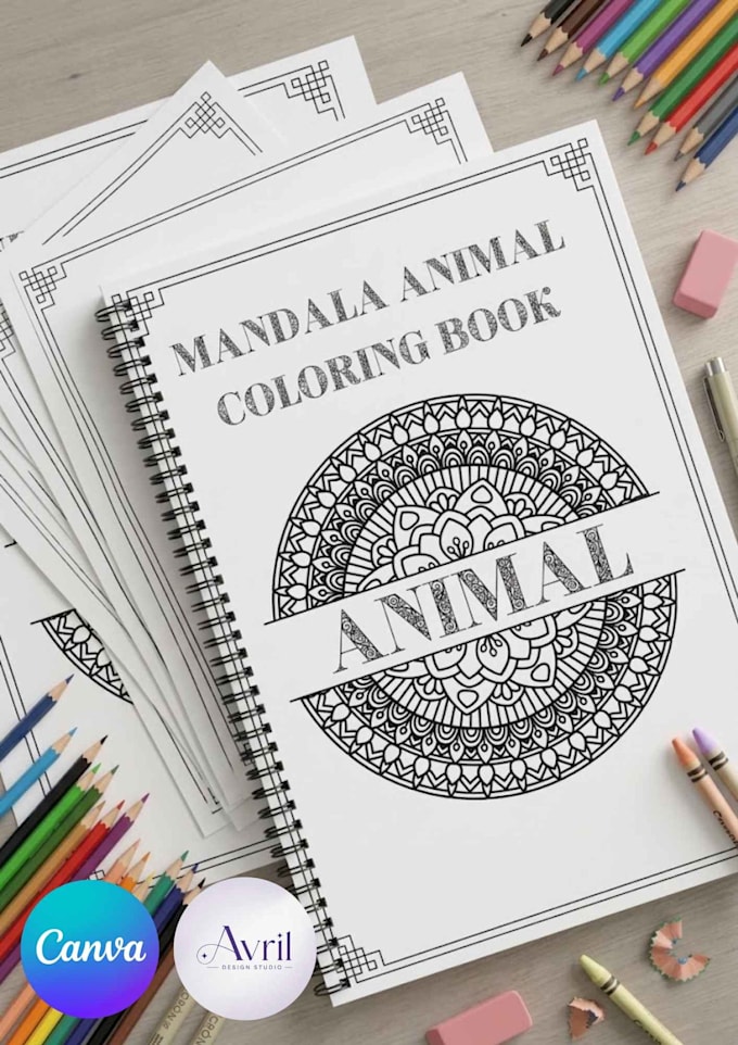 custom kids and teens coloring book design