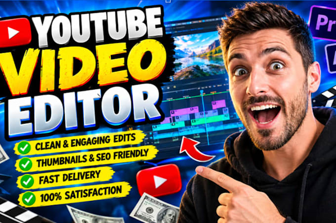 be your video editor, video maker, faceless youtube automation