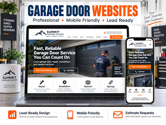 build a professional garage door repair website