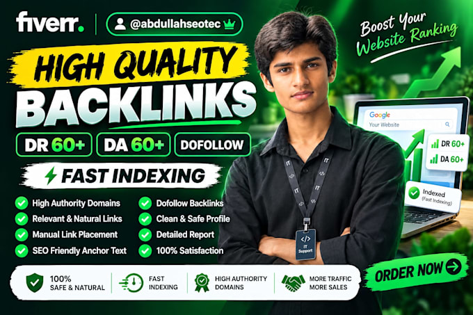 make high DR dofollow backlinks for fast rankings