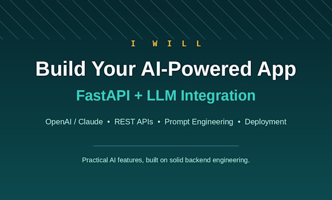 build your ai powered app with fastapi and llm integration