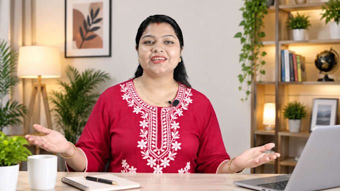 create a hindi spokesperson video for your business
