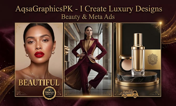 design aesthetic posts for fashion beauty brand