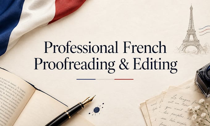 proofread and edit your french text as a native speaker