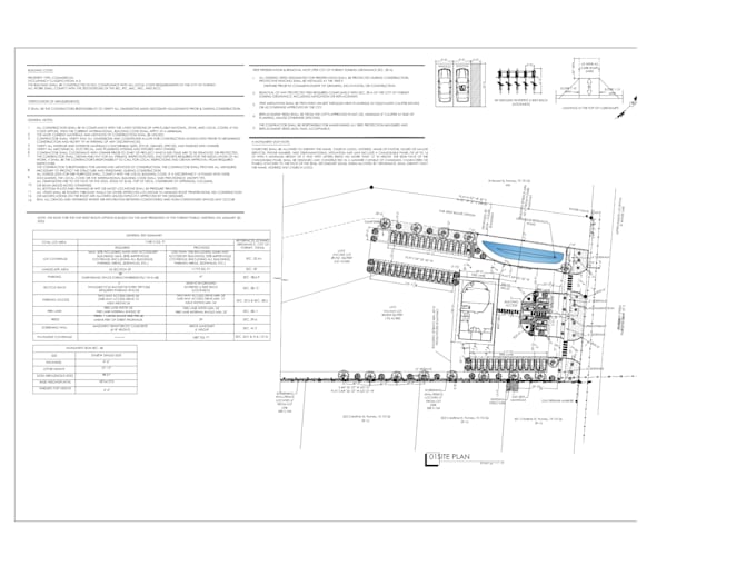 make site plan, plot plan, landscape plan for city permit very fast in autocad