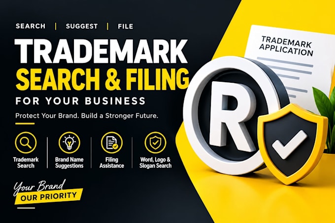 do trademark search and filing for you