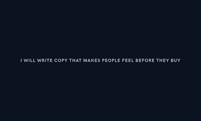 write copy that makes people feel before they buy