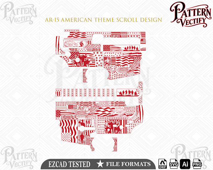 create custom scroll firearms laser engraving ezcad vector files