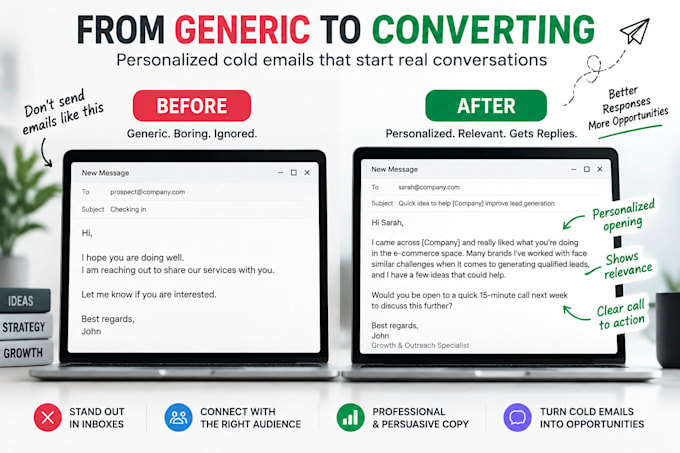 write personalized cold email copy for your business