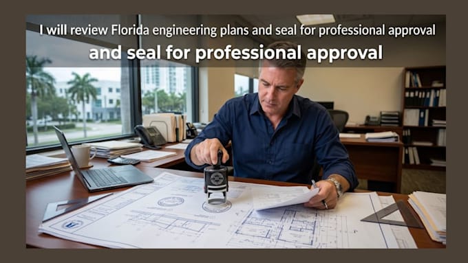 review florida engineering plans and seal for professional approval