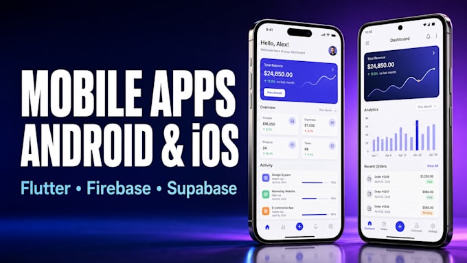 develop a flutter mobile app for android and ios app development