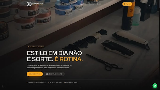 build a responsive landing page with modern design