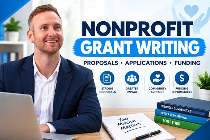 write a professional nonprofit grant proposal and application