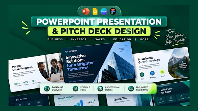 design redesign powerpoint presentation investor pitch deck canva google slides