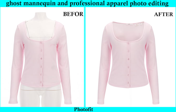 do ghost mannequin and apparel photo editing