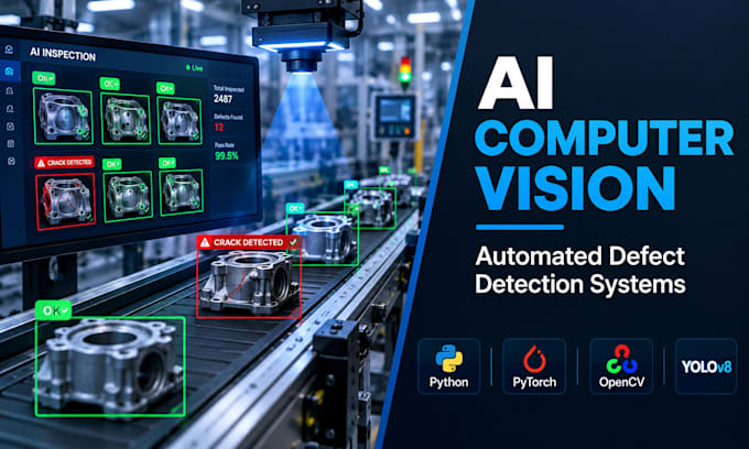 develop an ai vision inspection system for automated defect