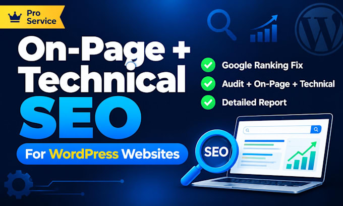 do on page and technical SEO for wordpress website