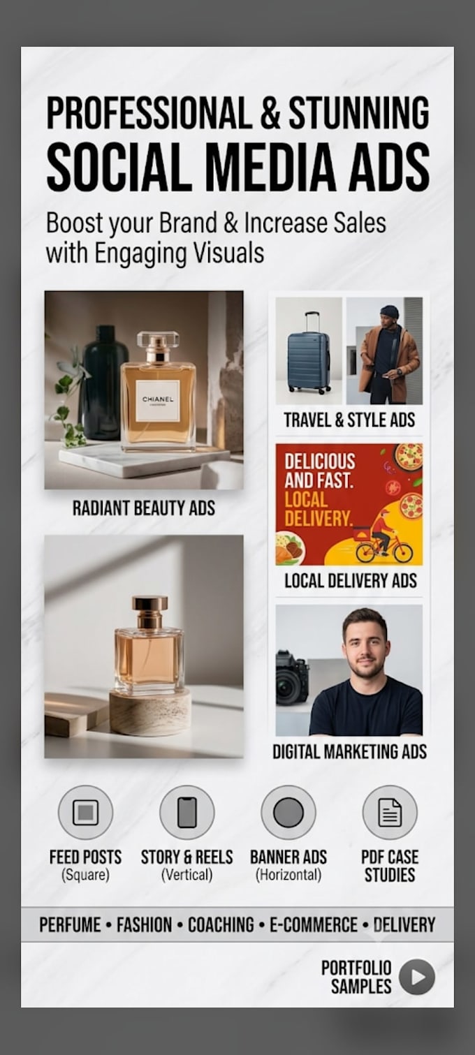 design catchy social media ads