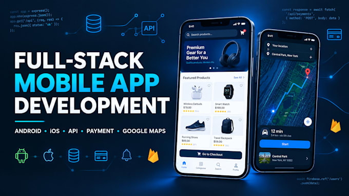 develop a logistics company mobile application for android and IOS devices