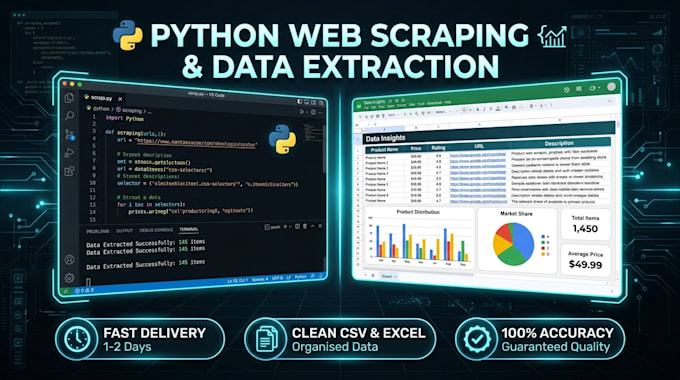 build a custom python web scraper or automation script