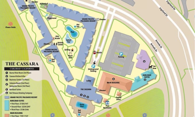 design campground map hotel map resort map in vector formats