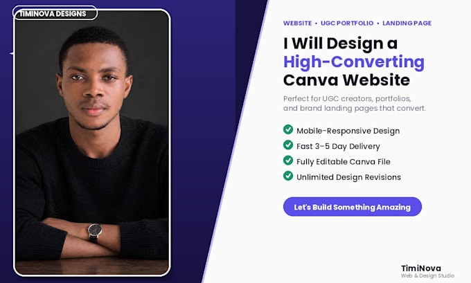 design ugc media kits ugc canva portfolio website high converting ugc website