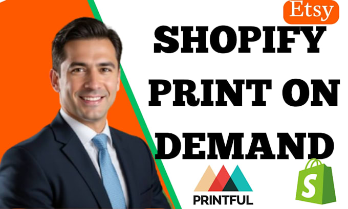 design shopify esty printify pod store print on demand website printiful