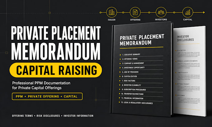 draft a sec compliant private placement memorandum for capital raising
