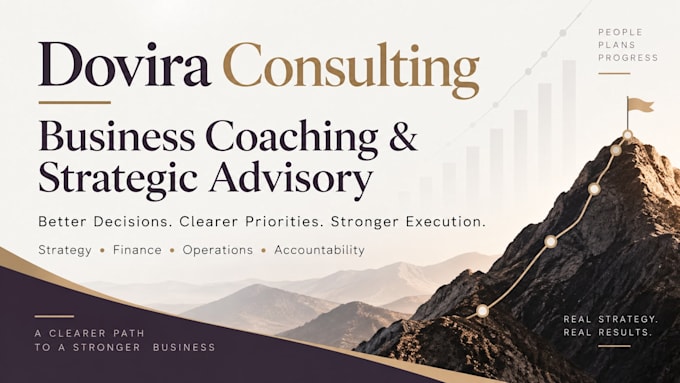 be your business coach and strategic advisor