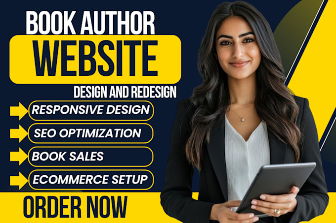 design author landing page, author website, course website, book author website