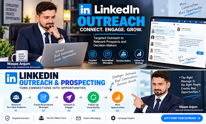 do targeted linkedin outreach and prospecting